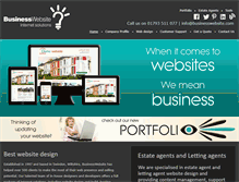 Tablet Screenshot of businesswebsite.com